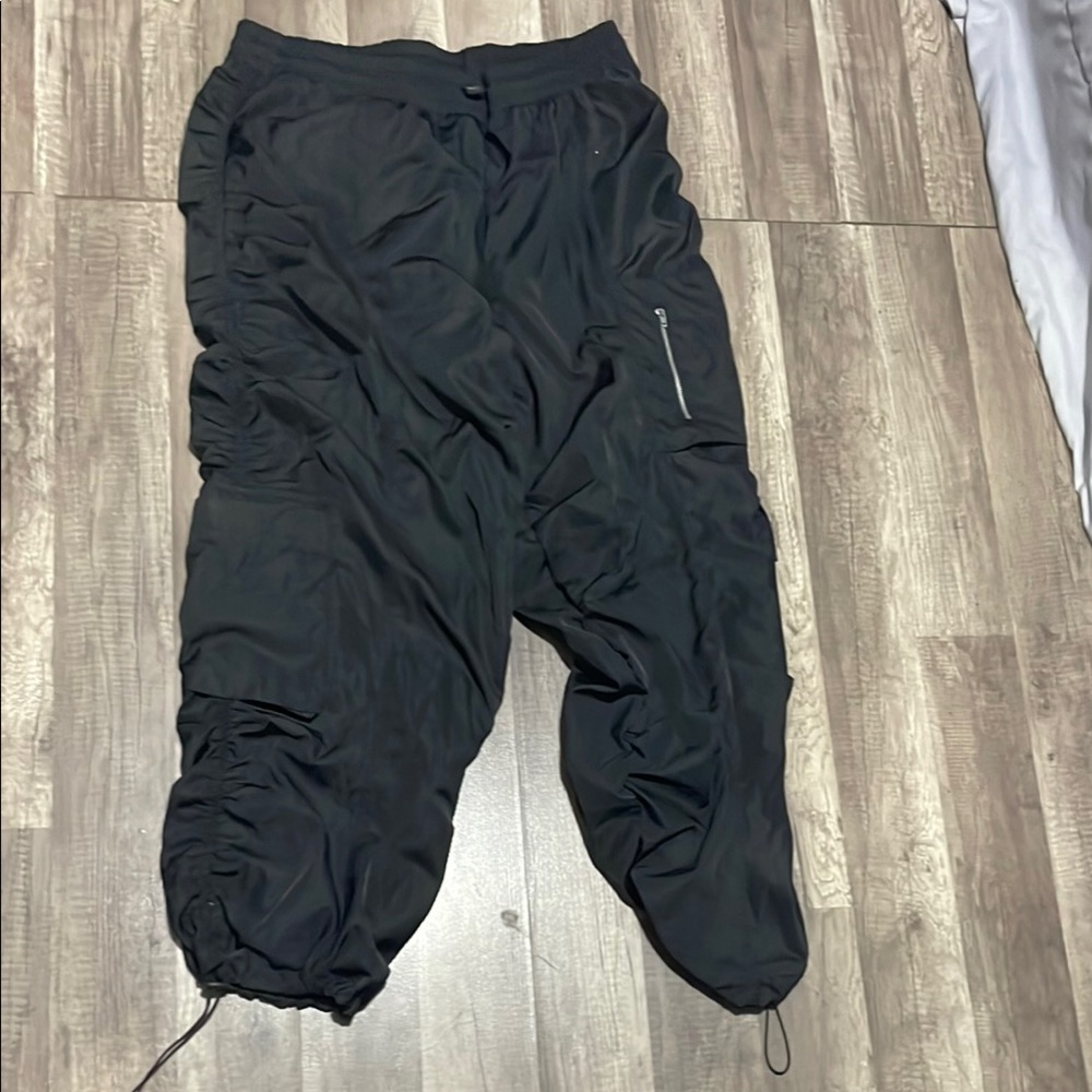 YMI Black Track Pants with Elastic Waistband